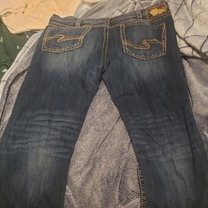 Mens Silver Nash Heritage Jeans 40X34